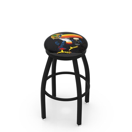 Holland Bar Stool Co Guinness Toucan 25 Swivel Counter Stool with Black Wrinkle Finish, L8B2B Notre Dame L8B2B25ND-Guin-Tcn